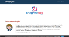 Desktop Screenshot of ortografiafacil.com